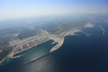 An aerial view of Tanger Med Port