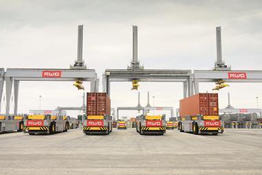 Cranes and vehicles at RWG in the Netherlands