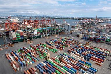 Pictured is the Port of New York & New Jersey