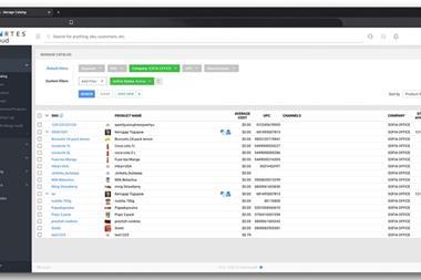 A graphic of a Descartes inventory management system