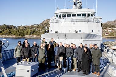 The EU consortia gathered onboard RV North Star at Stord, Norway. (Photo Marius Knutsen)