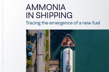 The front cover of the DNV study, ‘Ammonia in Shipping: Tracing the Emergence of a New Fuel’