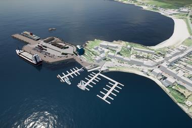 Port Ellen redevelopment - artist impression by Mott MacDonald Ltd
