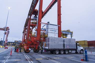 H2 RTG crane at Vancouver port