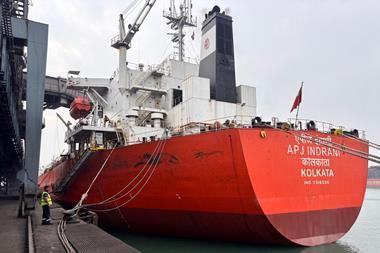 MV APJ INDRANI at the quayside at CB-1