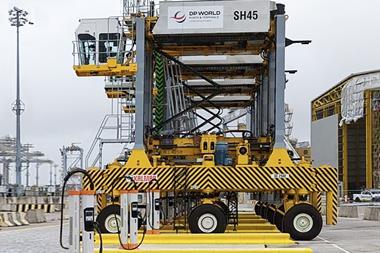 The image shows Kempower Satellites on the quayside at London Gateway