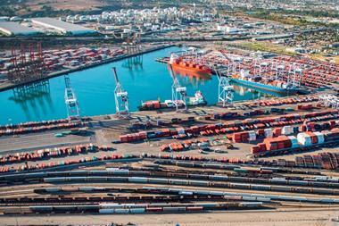 On the move: US West Coast ports are set to see an increase in cargo flow in May