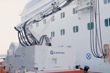 Cavotec's PowerMove technology on the quayside