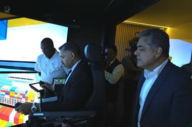 people using a training simulator