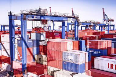 HHLA Container Terminal Odessa (CTO) in Ukraine is the largest container terminal in the country