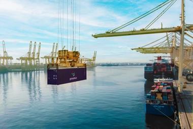 DP World Container at the Port
