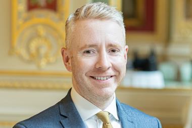 The image shows a head shot of a smiling Mark Simmonds, director of policy at the British Ports Association (BPA)
