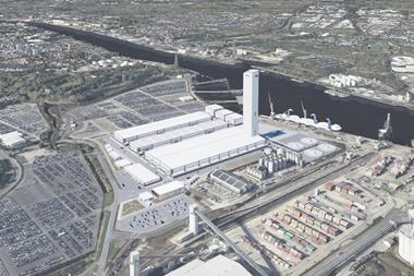 A CGI of the proposed facility