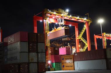 Liebherr crane at Durban