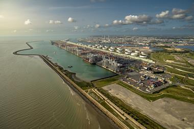 General view of the port of Le Havre