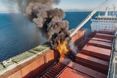 cargo fire on board ship