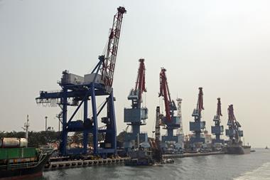 Cranes at Tanjung Priok Port