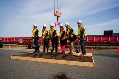 Breaking ground at Duke Point Terminal on Vancouver Island, Canada