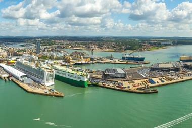 ABP's Port of Southampton from the air