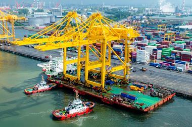 Johor Port New Quay Cranes