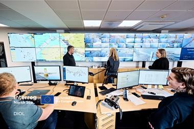 Port Esbjerg employees at its new control room