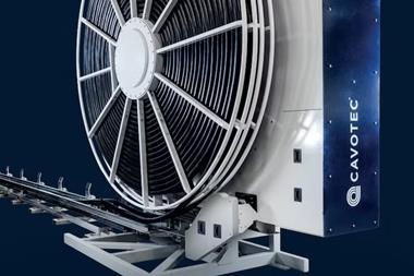The picture shows a close up of Cavotec's PowerAlign system