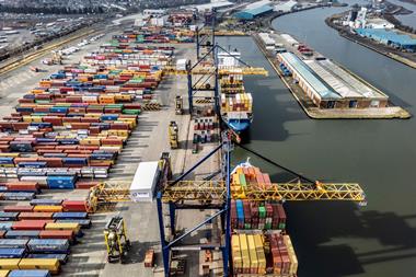 Grangemouth Container Terminal from the air