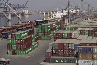 The image shows Bulk and General Cargo ships berthed at KGTL berths 11-17 on the East Wharf of Karachi Port