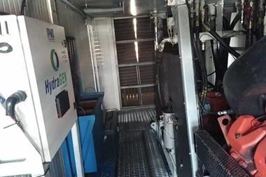 The image shows a HydraGEN system in action