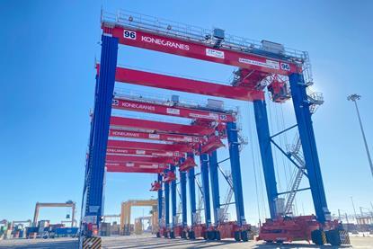 The image shows CSP Valencia hybrid KC RTGs on the quayside