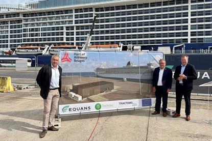 A shot of the Zeebrugge cruise terminal