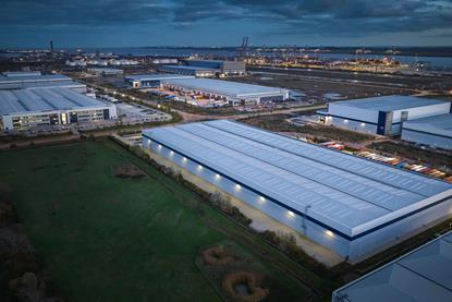 Drone image of Thames Freeport