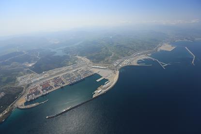 An aerial view of Tanger Med Port
