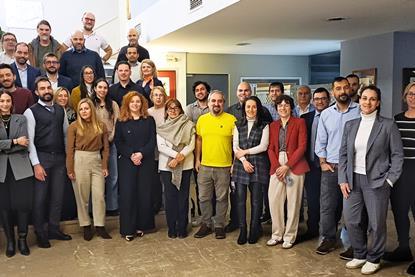 Members of the DETANGLE consortium at the project's kick-off meeting in Athens