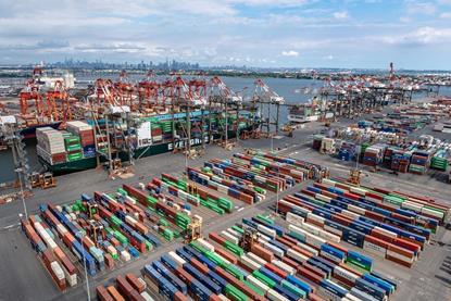 Pictured is the Port of New York & New Jersey