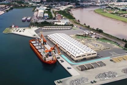 An ABP visualisation of Middle Quay at Port of Newport