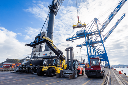 Equipment dockside at SVTI