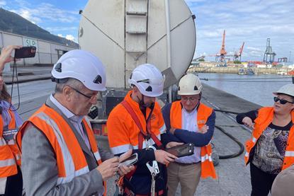 Delegates at a Bilbao PortLab innovation showcase