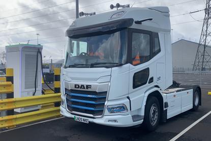 Electric HGV at the Port of Southampton