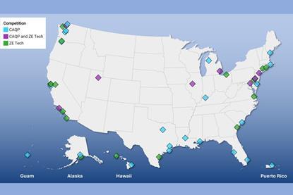 US ports EPA funding map