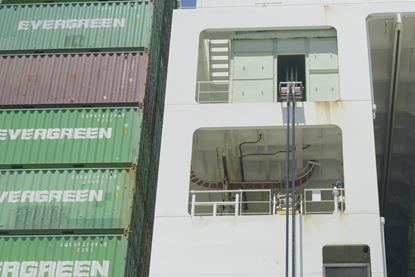 ship accessing shorepower