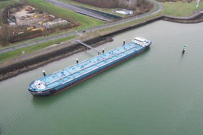The image shows the waterways barge Mts Servus