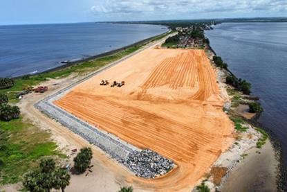 The site of a new deepwater port in the DRC