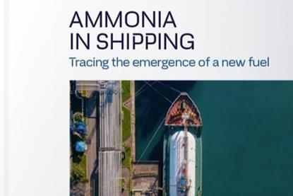 The front cover of the DNV study, ‘Ammonia in Shipping: Tracing the Emergence of a New Fuel’