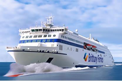An artist impression of Brittany Ferries’ newbuild hybrids