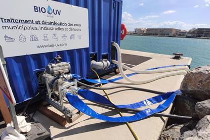 BIO-UV Group’s long-established BIO-SEA ballast-water treatment technology on the quayside