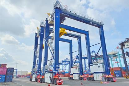 Konecranes hybrid RTGs