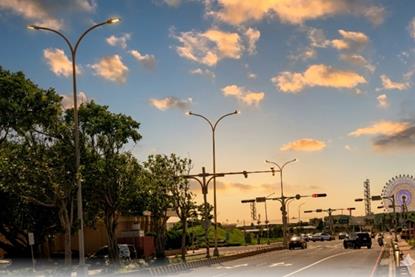 1st New-1_Newly installed LED smart street lighting