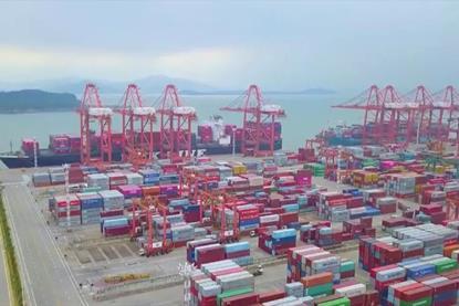 Hairun container terminal at Xiamen Port