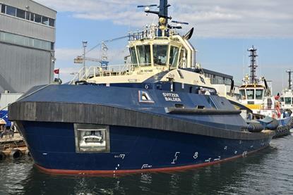 A picture of the Svitzer Balder in the water